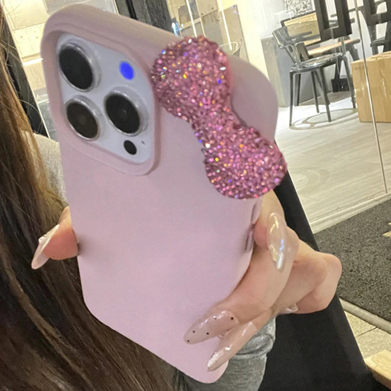COQUE DE PHONE AVEC NOEUD EN STRASS