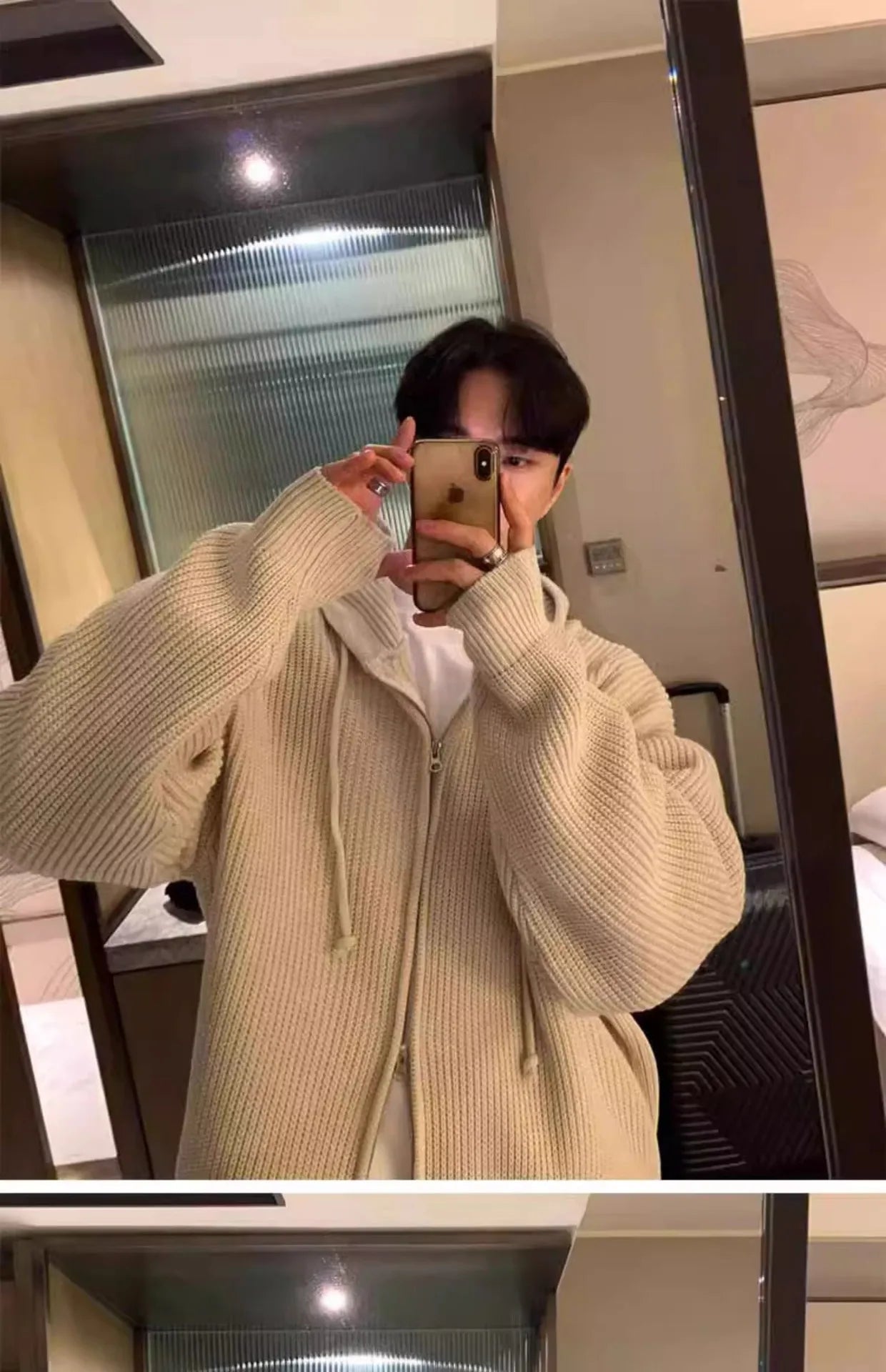 CARDIGAN A CAPUCHE  POUR HOMME