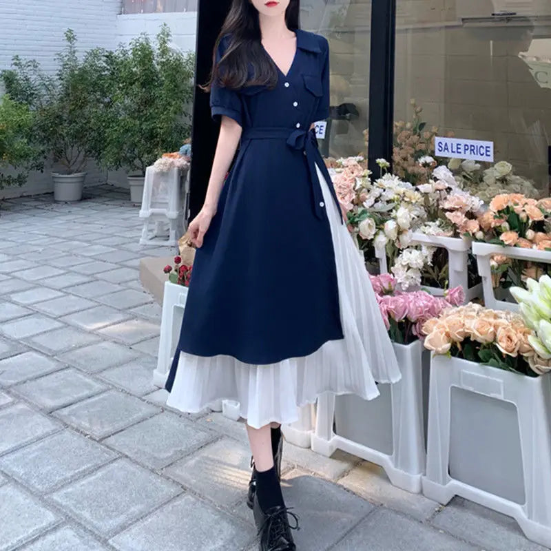 ROBE CHEMISE DECONTRACTEE VINTAGE COREENNE