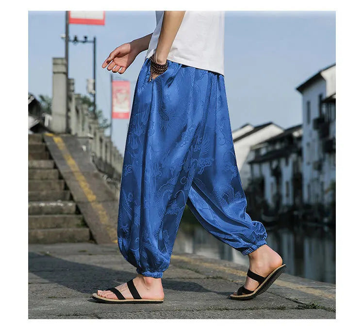 PANTALON EN SOIE POUR HOMME