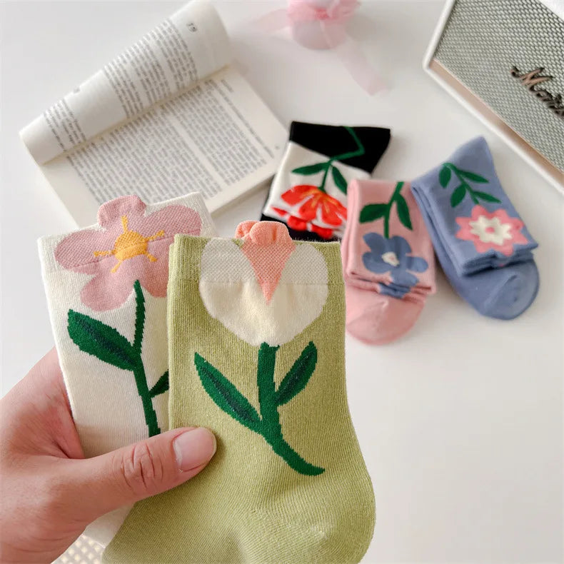 CHAUSSETTES COREENNES A MOTIF