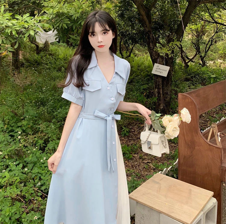 ROBE CHEMISE DECONTRACTEE VINTAGE COREENNE