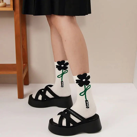 CHAUSSETTES COREENNES A MOTIF