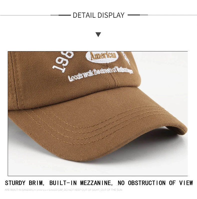 CASQUETTE DE BASEBALL RETRO COREENNE POLYVALENTE