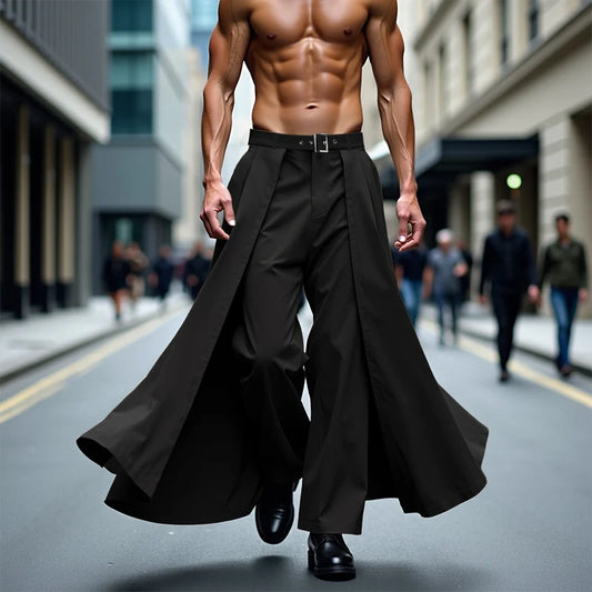 SEOUL STREET PANTALON IRREGULIER POUR HOMMES