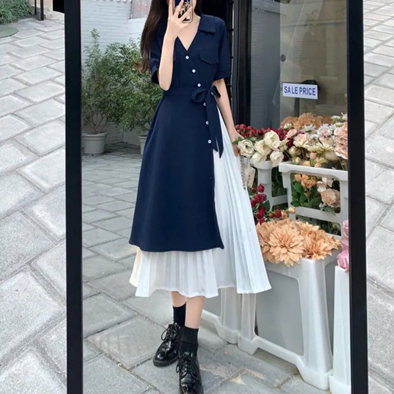 ROBE CHEMISE DECONTRACTEE VINTAGE COREENNE