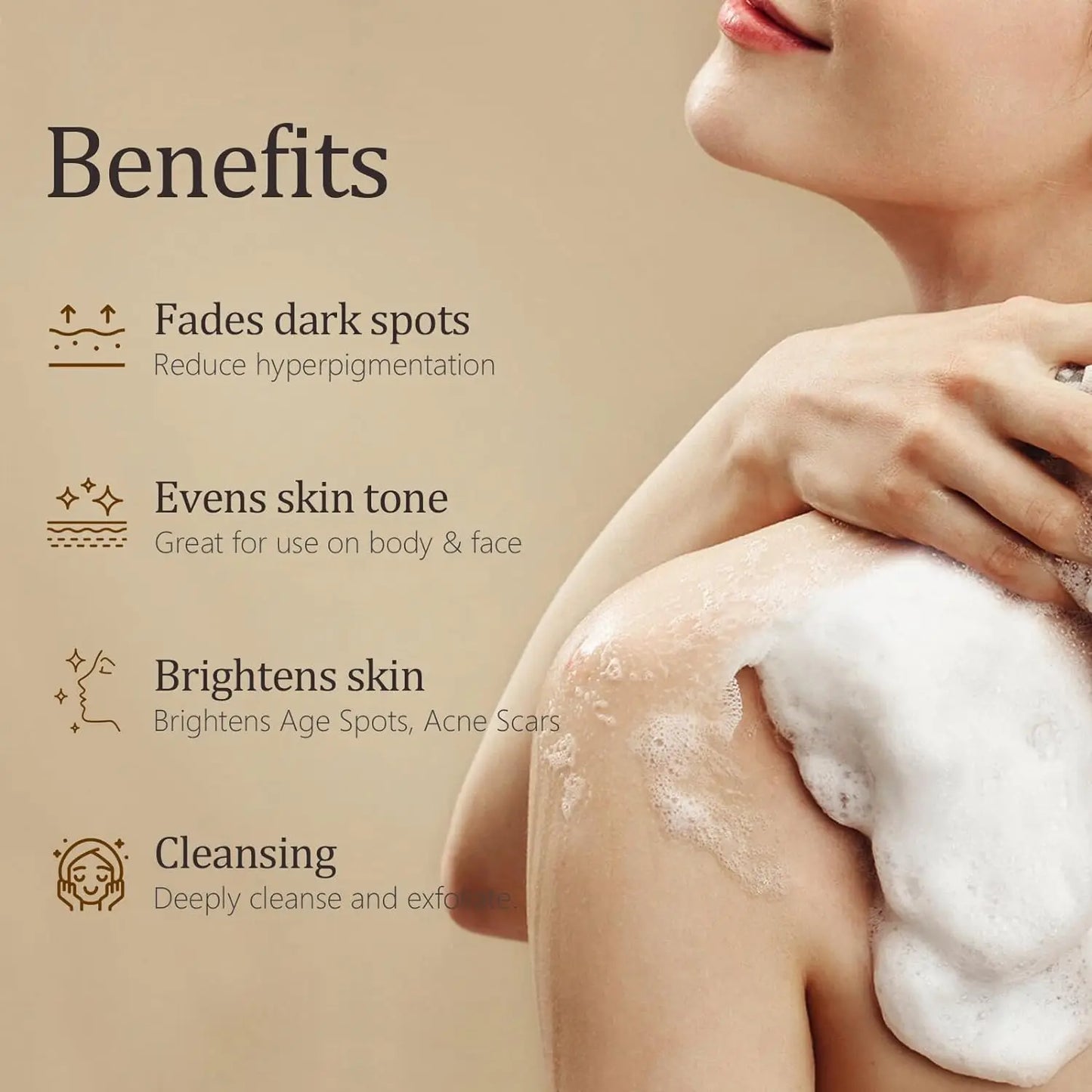 SAVON AU CURCUMA ET A L'ACIDE KOJIQUE ANTI-TACHES BRUNES ET ANTI -ACNE