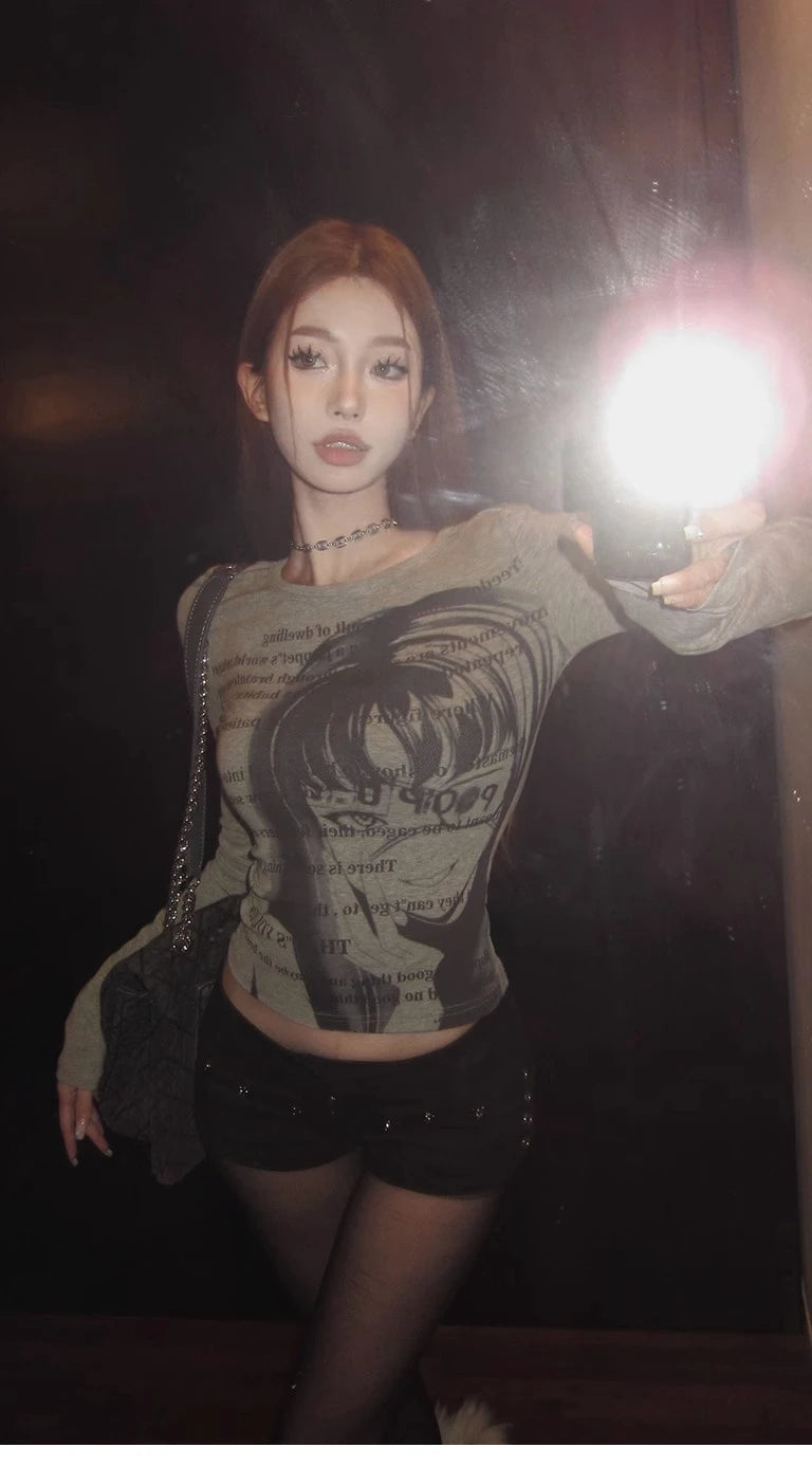 T-SHIRT VINTAGE Y2K SKINNY