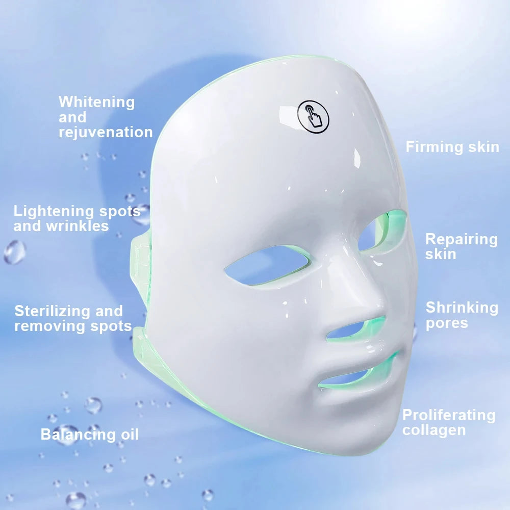 Masque facial LED 7 couleurs