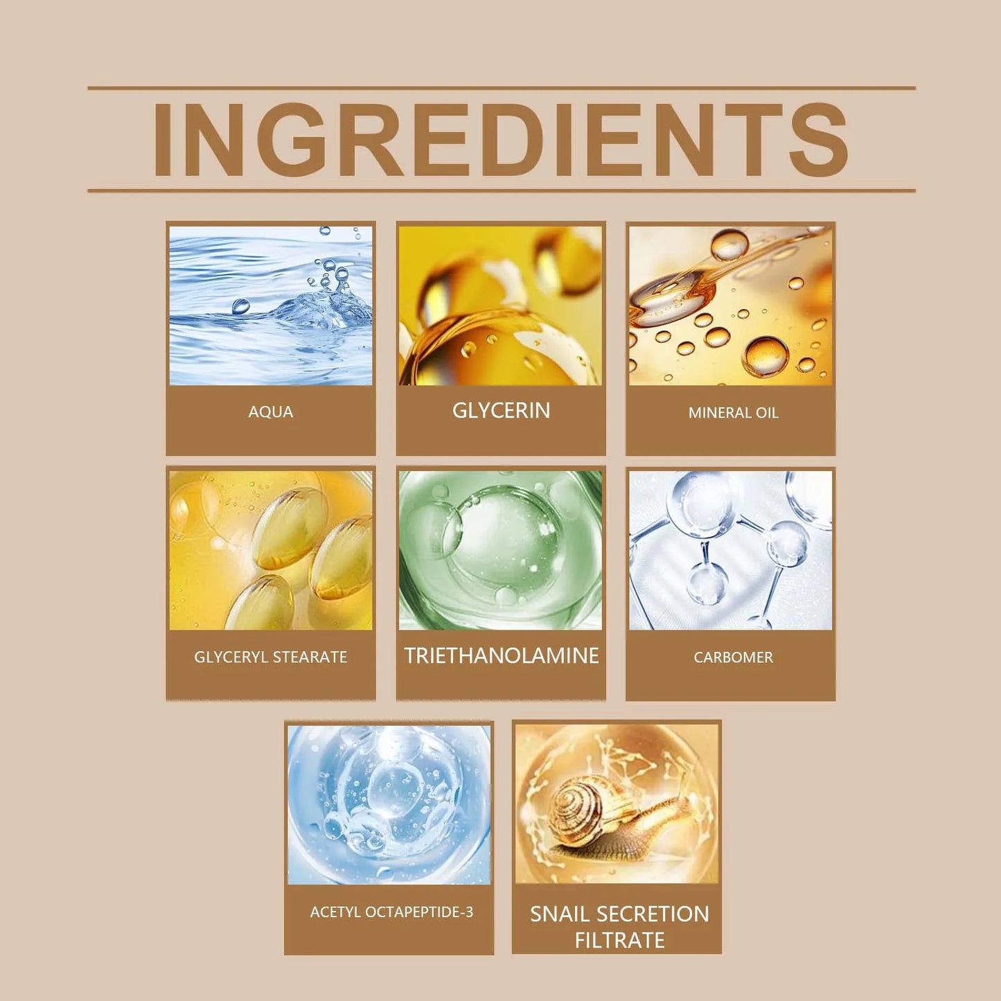 CREME DE RAJEUNISSEMENT AU PEPTIDE DE MUCINE 8