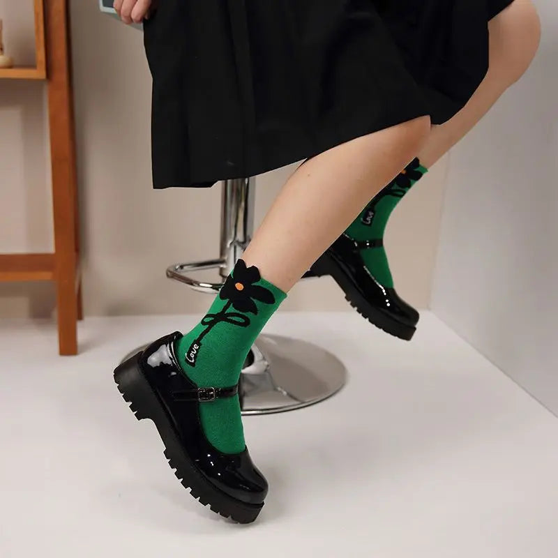CHAUSSETTES COREENNES A MOTIF