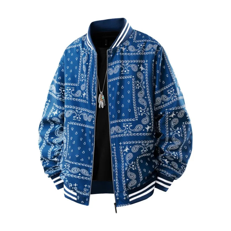 VESTE RETRO JACQUARD AMPLE