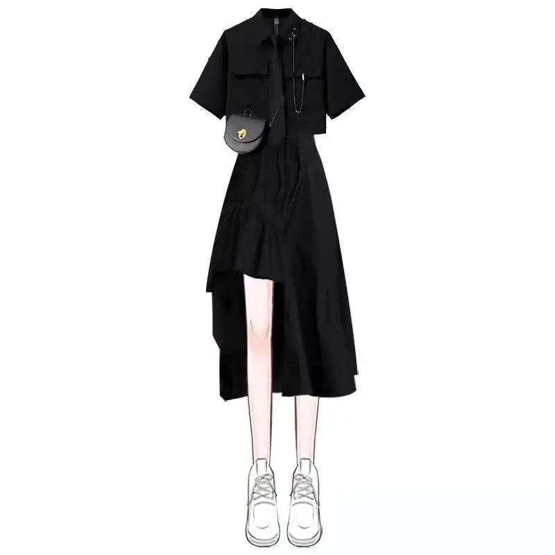ENSEMBLE VESTE ET JUPE COREEN