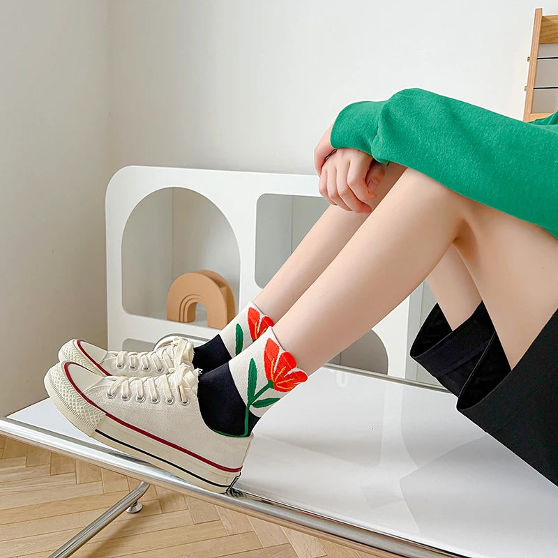 CHAUSSETTES COREENNES A MOTIF