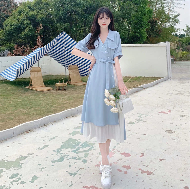 ROBE CHEMISE DECONTRACTEE VINTAGE COREENNE