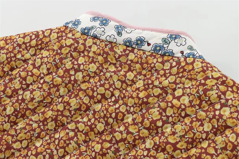 VESTE PATCHWORK VINTAGE  FLORAL