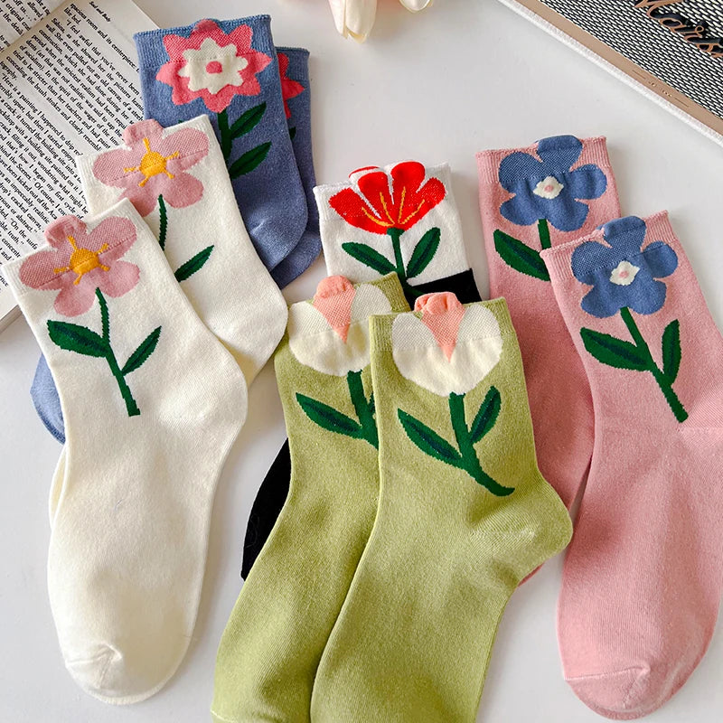 CHAUSSETTES COREENNES A MOTIF
