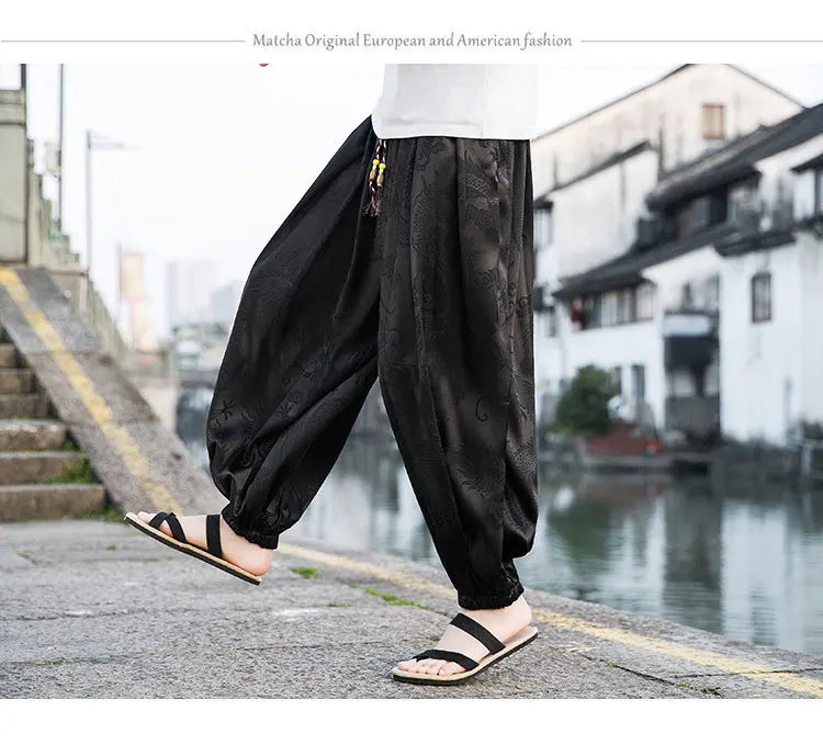 PANTALON EN SOIE POUR HOMME