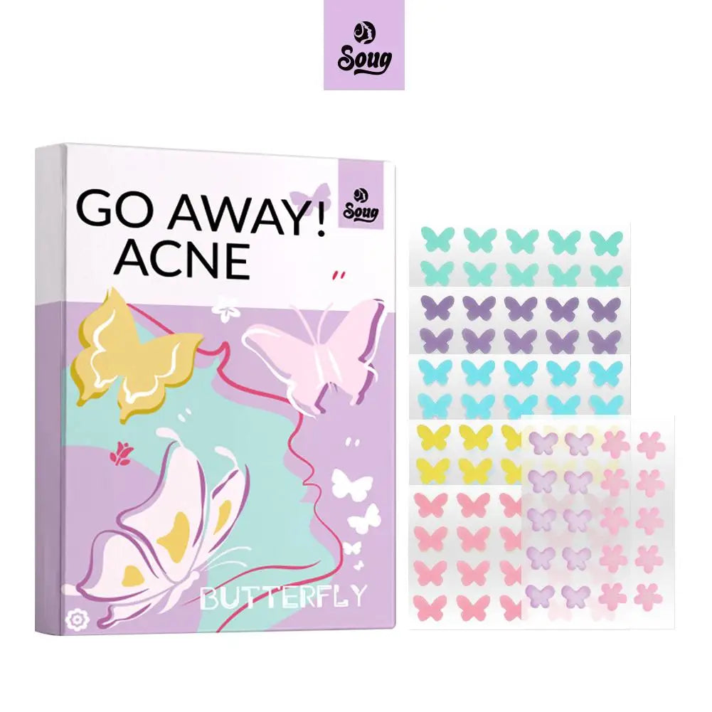 PATCHS ANTI-ACNE BUTTERFLY, AUTOCOLLANTS INVISIBLE